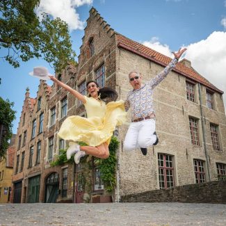 jumping in brugge