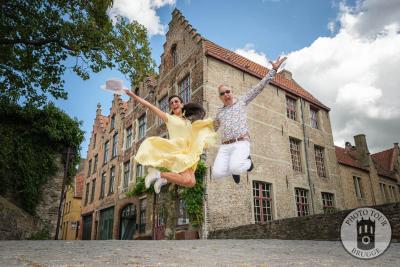 jumping in brugge