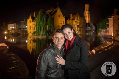 night photo shoot in brugge