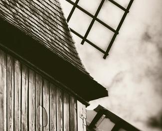 windmill (in sepia)