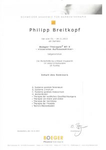 Narbentherapie Boeger-Therapie Basisseminar 3 Physiotherapie Praxis Kreuzlingen Philipp Breitkopf