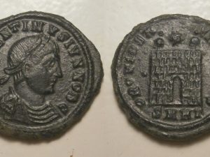 Constantinus II AE follis - PROVIDENTIAE CAESS - 325/26 AD - SMHΓ