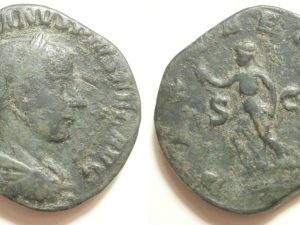 Gordianus III Æ Sestertius -PAX AETERNA SC- 240 AD