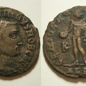 Maximinus II AE Follis -GENIO CAESARIS 308/10 AD