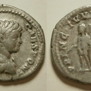 Geta Denarius zilver -PRINC IVVENTVTIS- 200 AD