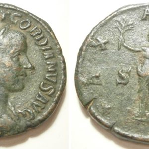 Gordianus III Æ Sestertius -PAX AVGVSTI S C- 238/9 AD