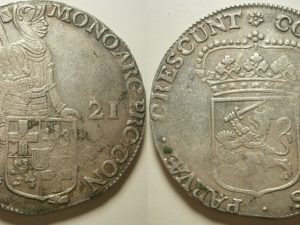 Utrecht Dukaat zilver 1721 -zeldzaam jaartal- Prachtig