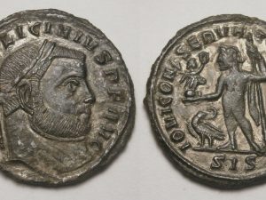 Licinius I, Rare Reduced Follis - IOVI CONSERVATORI AVGGNN- 313 AD - SIS