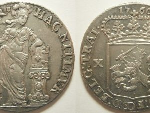 Utrecht ½ Gulden  1766 - ZF+ - zeldzaam jaar