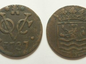 Zeeland VOC Duit 1737 over 36 -S-