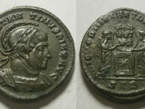 Constantinus I Follis -VICTORIAE LAETAE PRINC PERP- STR -