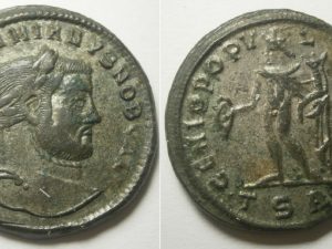Galerius Follis -GENIO POPVLI ROMANI- TSA - 298/9 AD