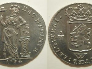 Utrecht West-Indië ¼ Gulden 1794 - Prachtig