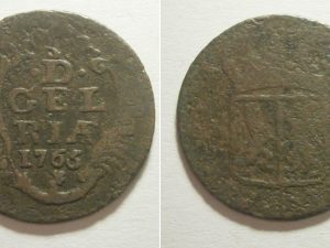 Gelderland Duit 1766 / 65 - Zeldzaam