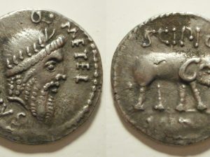 Metellus Scipio AR Denarius -Q METEL PIVS SCIPIO IMP- 47/6 BC