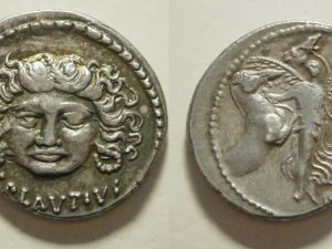 Plautius Plancus denarius -L PLAVTIVS below / PLANCVS below - 47 BC