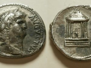 Nero AR Denarius -VESTA-  65 AD