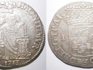 Utrecht Gulden 1713 met GL !! - Prachtig