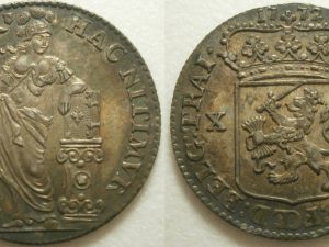 Utrecht ½ Gulden zilver 1772 -R  FDC met patina