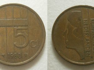 Beatrix 5 cent 1988