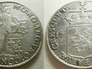 Utrecht ½ Dukaat zilver 1765 kabelrand