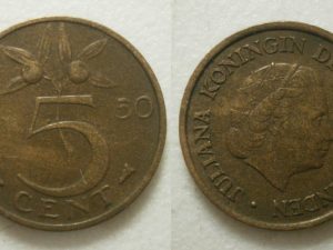 Juliana 5 cent 1950