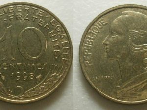 Frankrijk 10 Centimes 1998