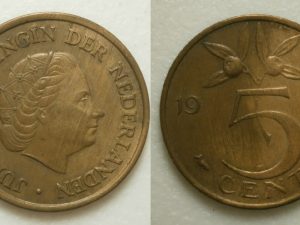 Juliana 5 cent 1965
