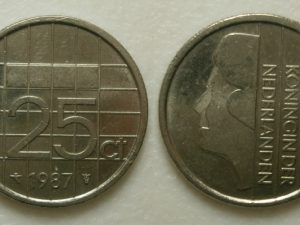 Beatrix 25 cent 1987