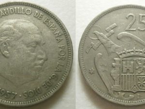 Spanje Franco 25 peseta 1971