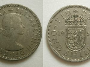 Engeland 1 Shilling 1954