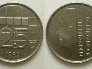 Beatrix 25 cent 1982