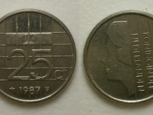 Beatrix 25 cent 1987