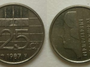 Beatrix 25 cent 1987