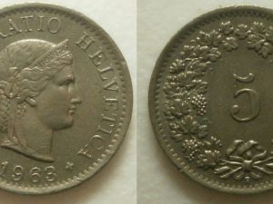 Zwitserland 5 Rappen 1963