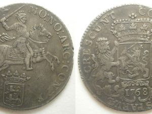 West Friesland ½ Dukaton of Zilveren Rijder 1768 over 67 -R -zeldzaam-