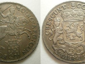 Utrecht  ½ Dukaton zilver 1774 bloemrand