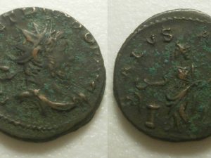 Tetricus I AE antoninianus - SALVS AVGG - 270/3 AD