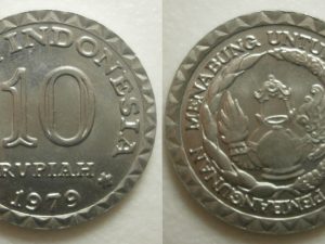 Indonesie 10 Rupiah 1979