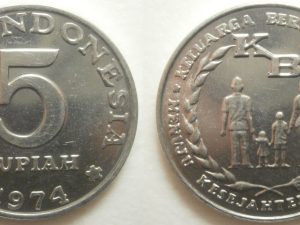 Indonesie 5 Rupiah 1974
