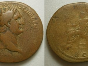 Domitianus Sestertius IOVI VICTORI S C -88/9 AD