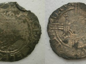 Deventer ½ Stuiver zilver z.j. (1588-1590)