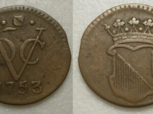 Utrecht VOC ½ Duit 1753
