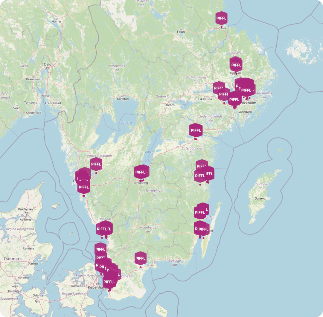 Piffl sverigekarta