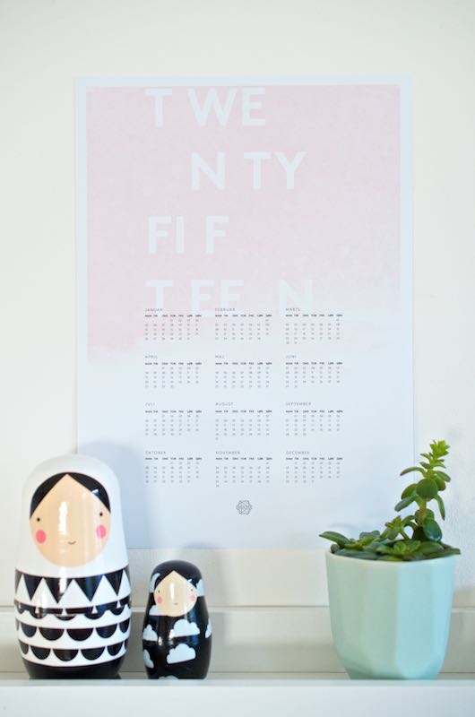 Die schönsten Kalender für 2015 | Free Printable | Pinkepank (3)