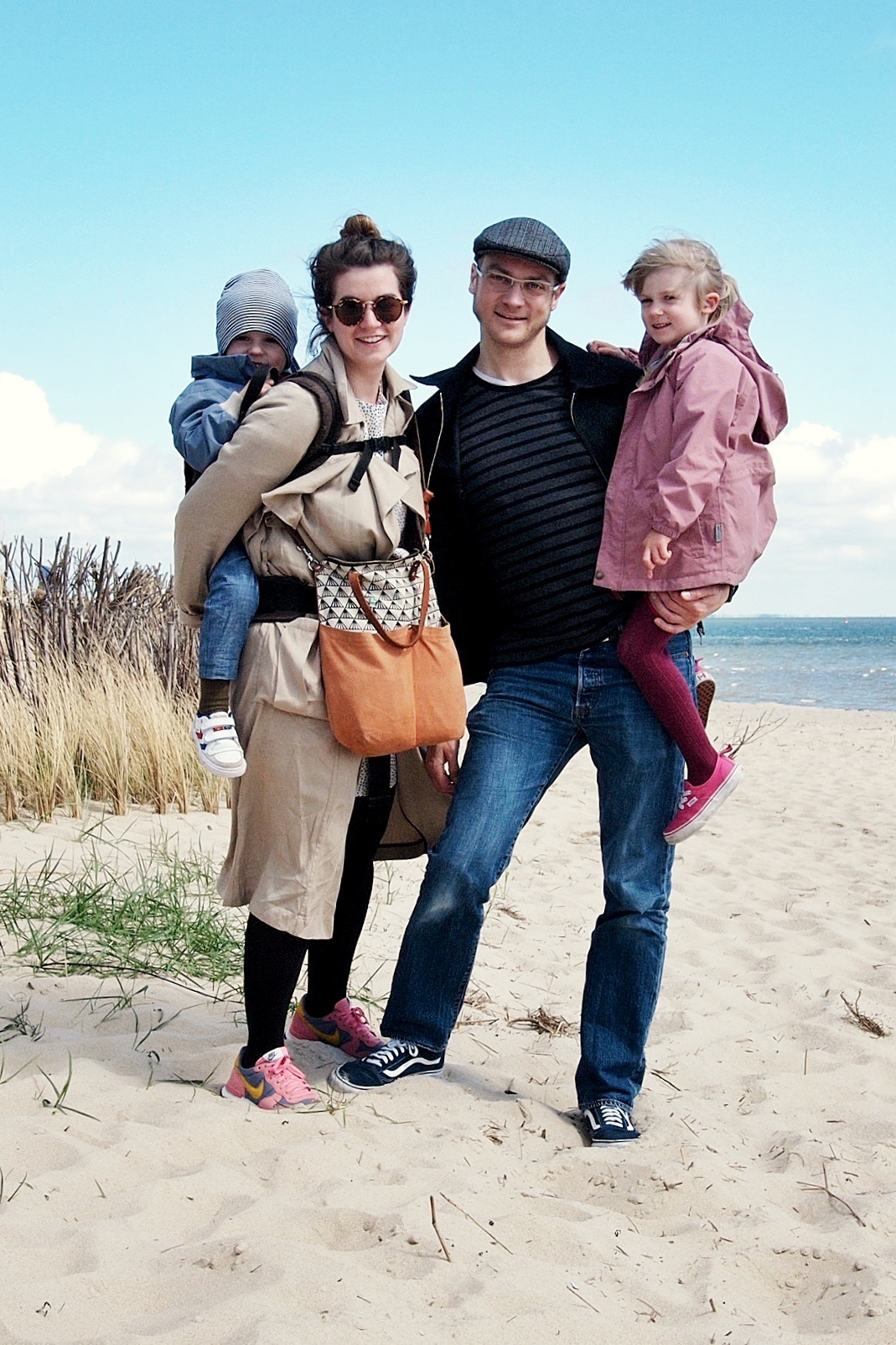 Familienfoto auf Sylt im Mai 2017