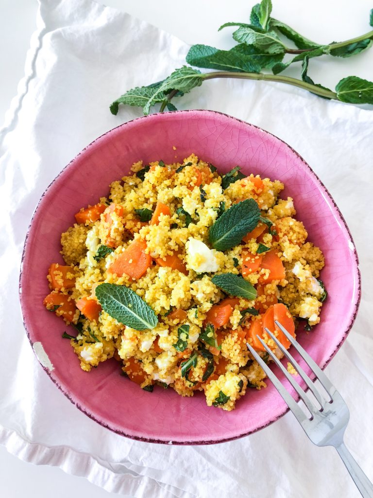 Schnell und vegetarisch: Rezept für Möhren-Couscous mit Feta