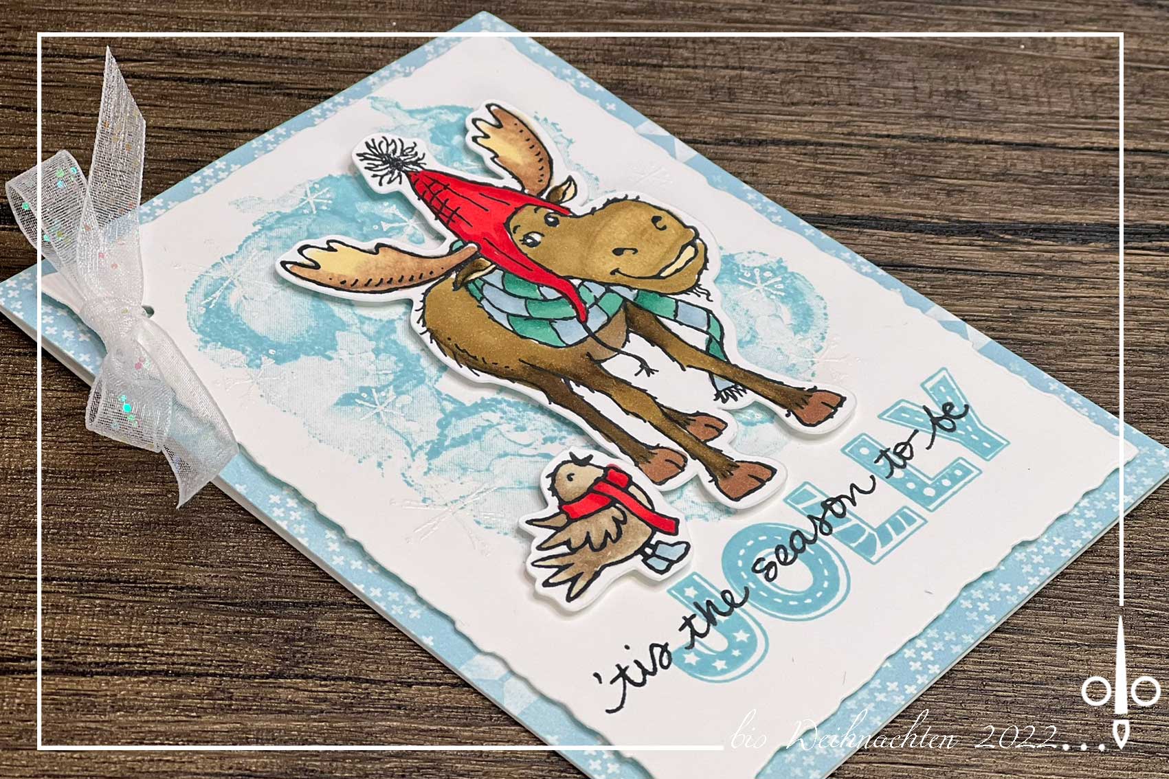 Papyrus Weihnachtskarte „Wild And Wooly Season“ – Mit Lama, Filz & Pompons, Handgefertigt