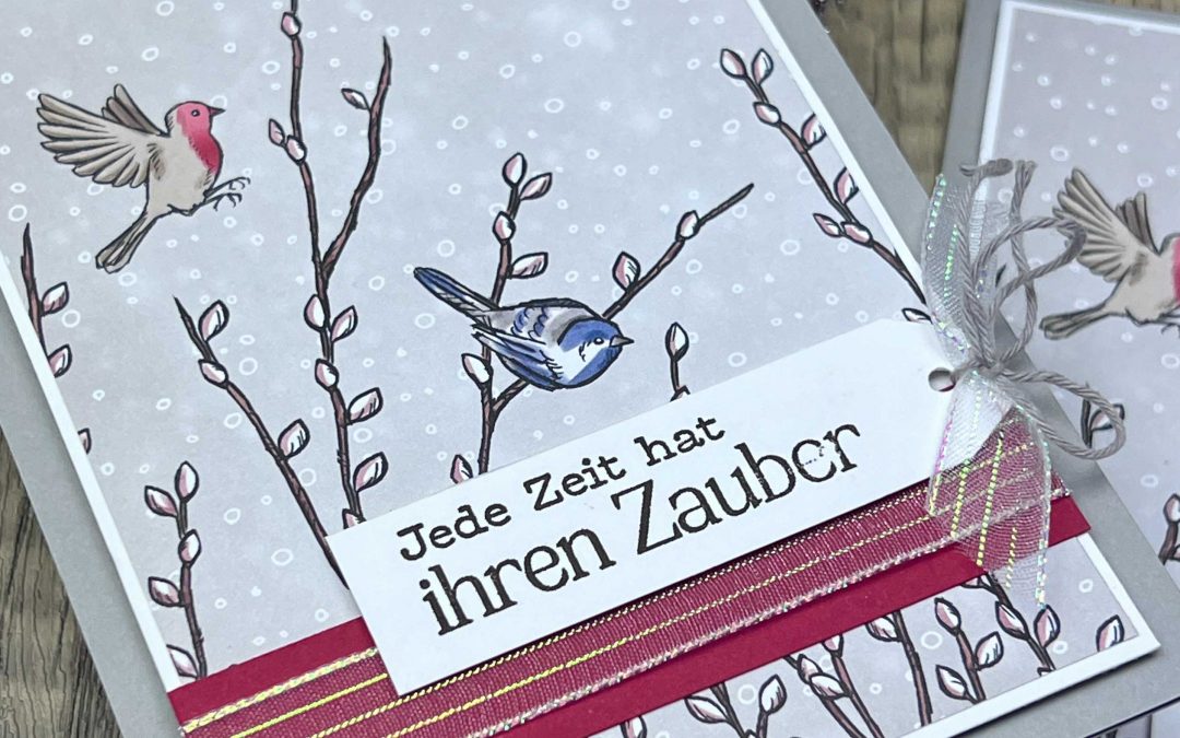 Quick & Easy Weihnachtskarte Winterliche Wipfel