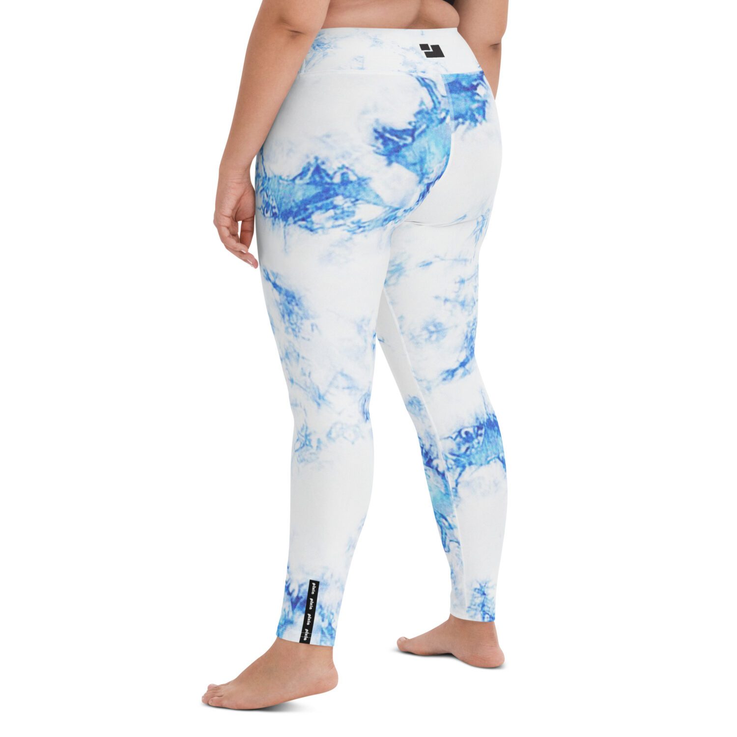 These royal blue tie-dye and white super soft, stretchy, and comfortable yoga leggings are an absolute must for any legging lover. High-waisted, snug, and soft fit, just like a second skin.